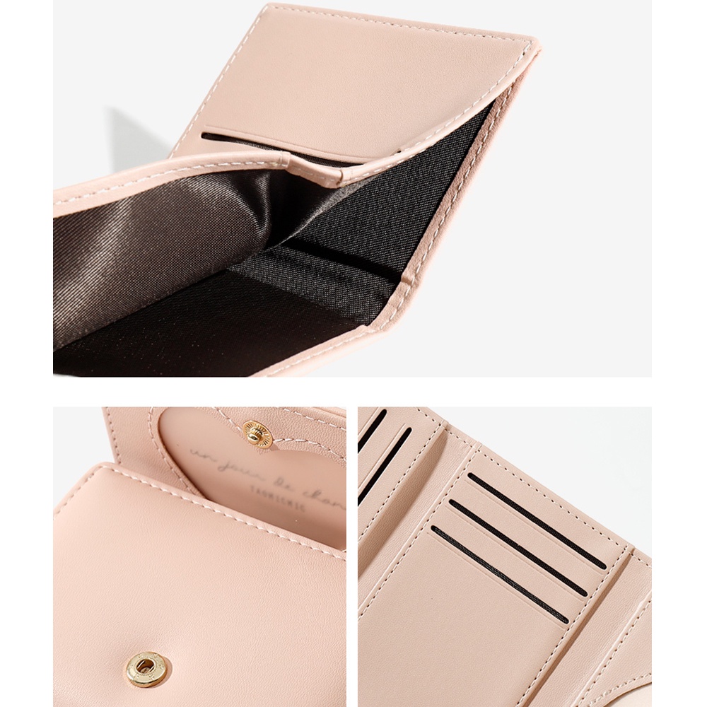 Dompet motif buah lucu Dompet Wanita Kecil Kartu Bahan Kulit PU Leather Premium Y8403