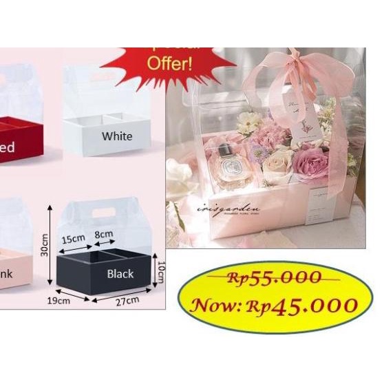 

mika handy box - soft box - box bunga - bloom box - kotak bunga - Orange