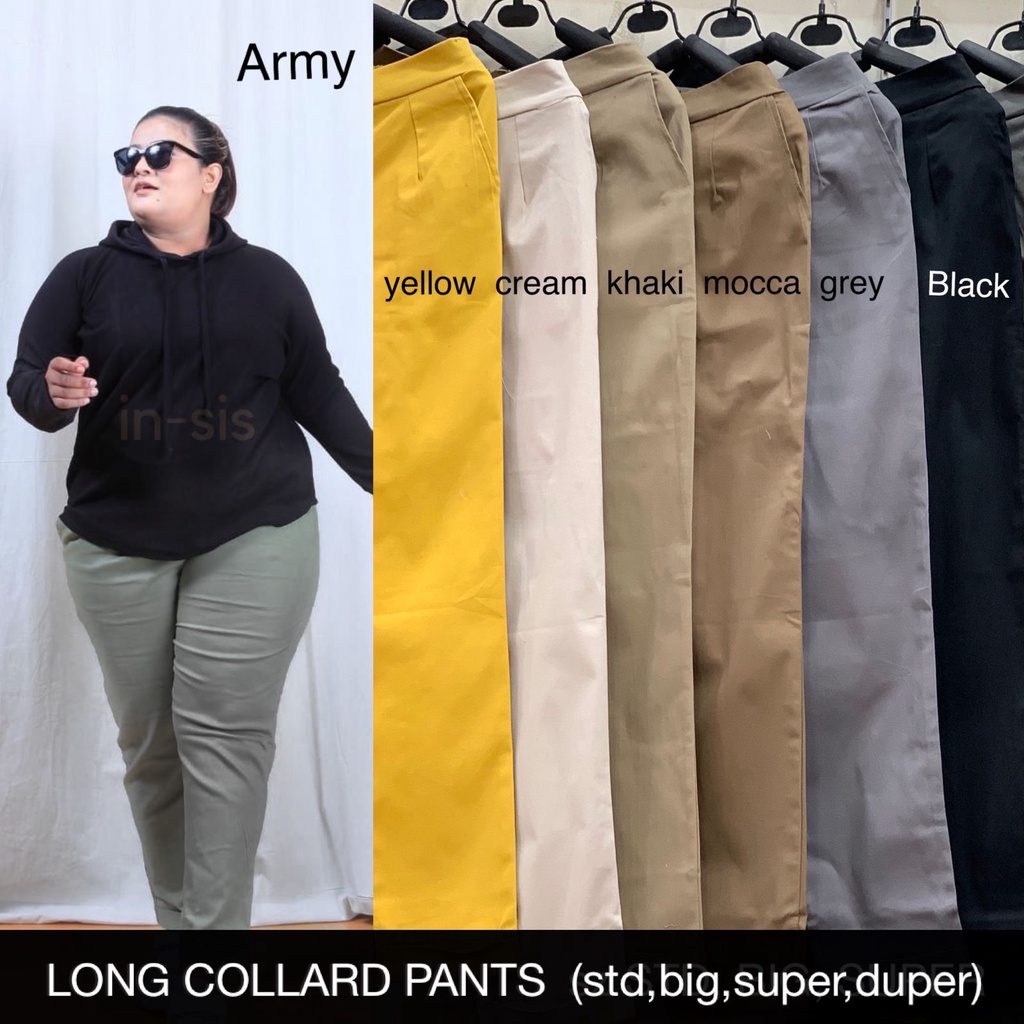 CELANA WANITA LONG COLLARD PANTS