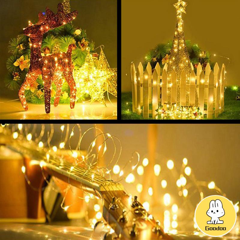 Lampu String Led 3m / 5m / 10m Anti Air Untuk Dekorasi Pesta Natal -Doo