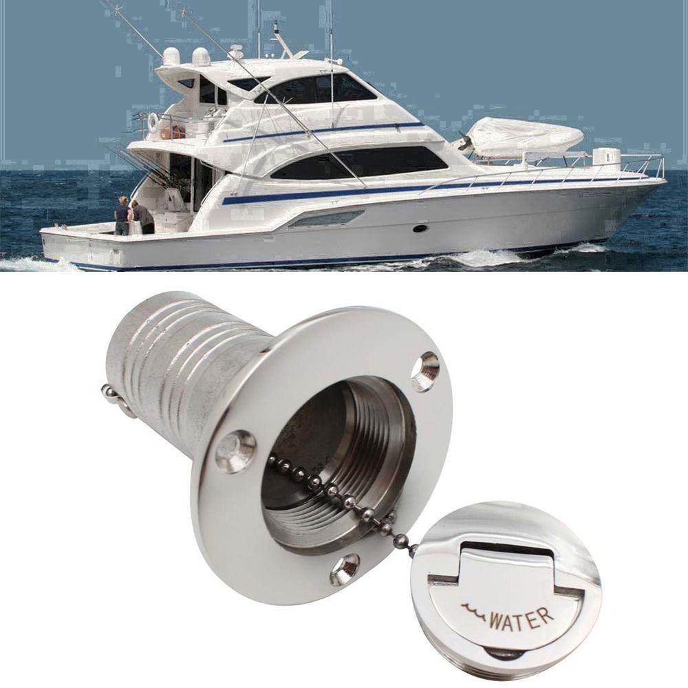 Preva Water Fill Inlet Marine Boat Stainless Steel RV City Pengisi Dek Trailer Satu Arah