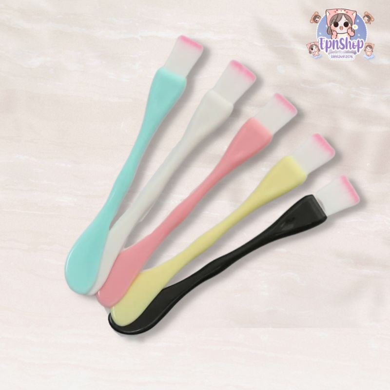 KUAS MASKER DAN SPATULA MASKER 2 IN 1 / KUAS SPATULA MURAH