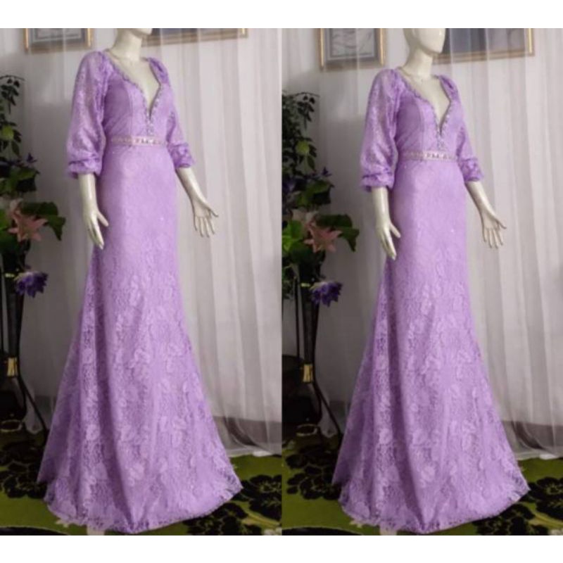 Dress duyung brokat / gaun singer penyanyi