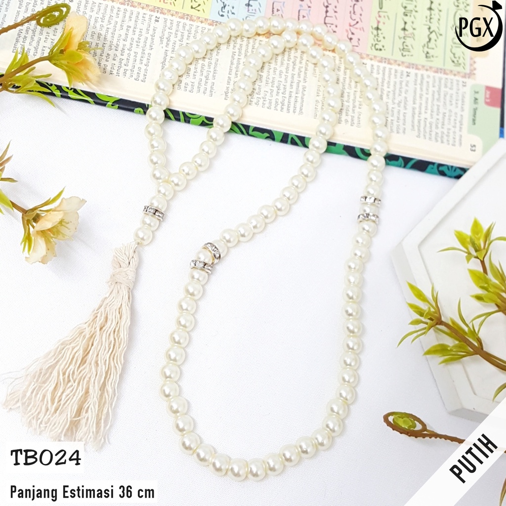 PGX Tasbih Mutiara / Kristal Mewah 99 Butir Fashion Muslim TB024