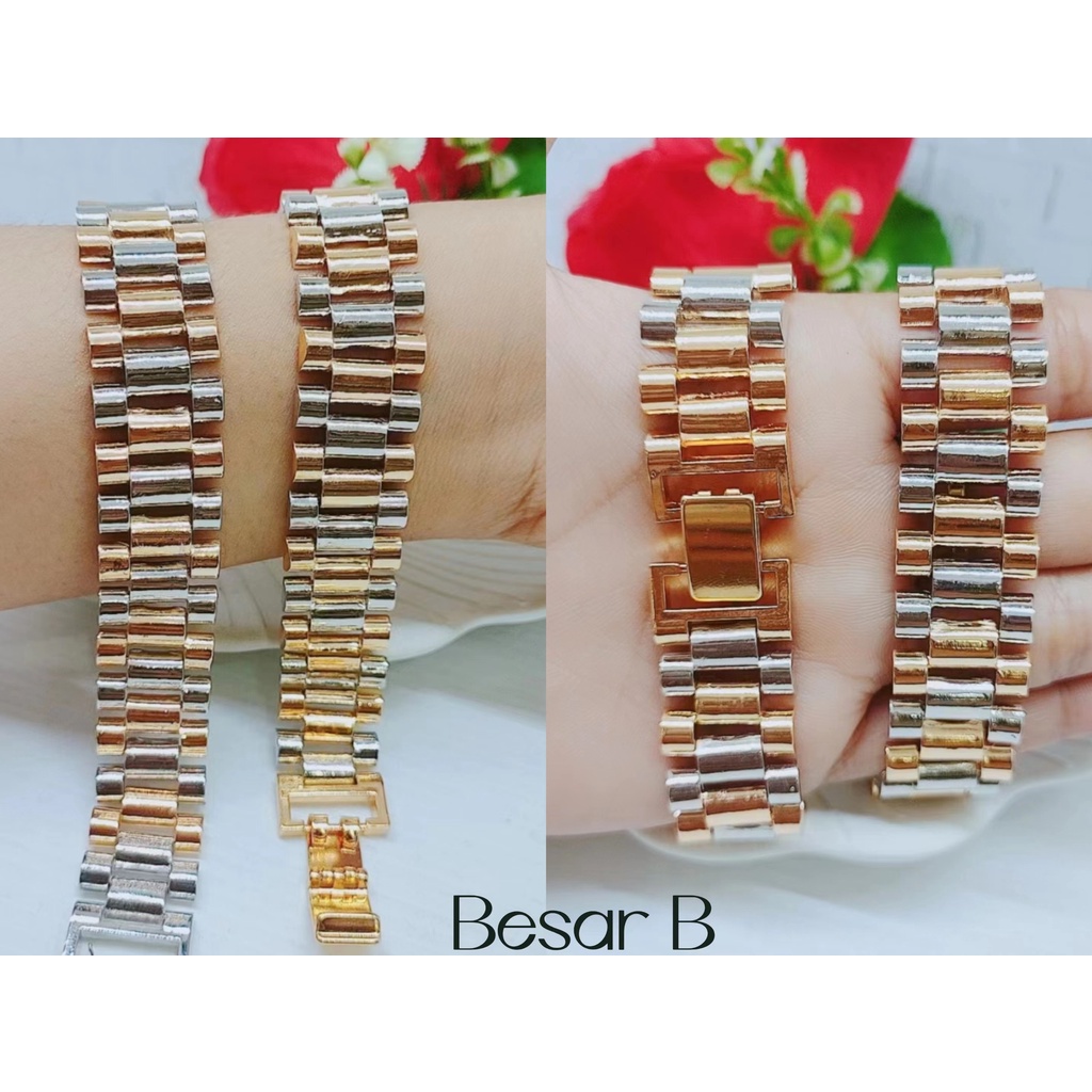 Gelang rantai baru (besar 16mm,sedang 12mm)