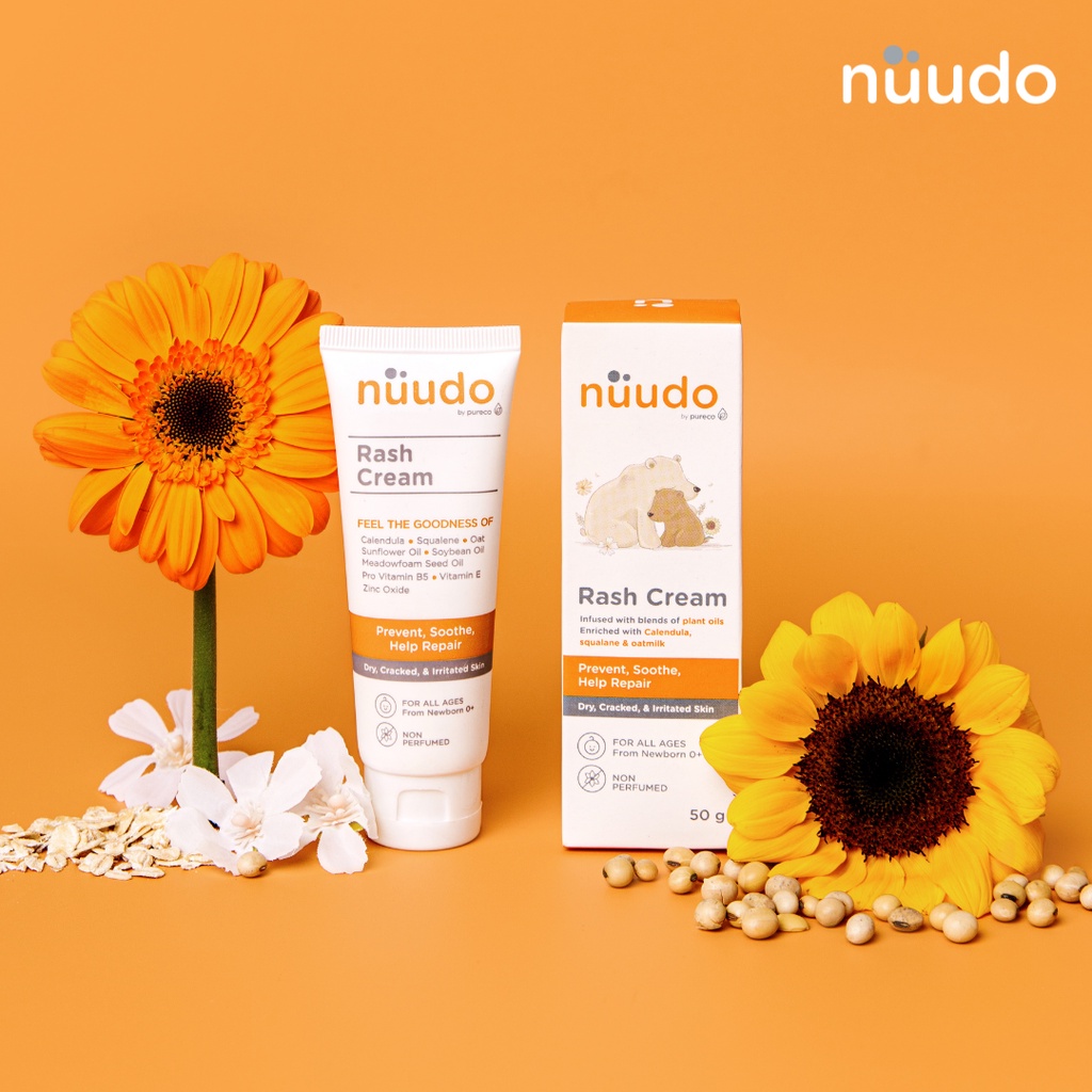 Nuudo Diaper Rash Cream / Krim Anti Ruam Popok Bayi Anak 50ml