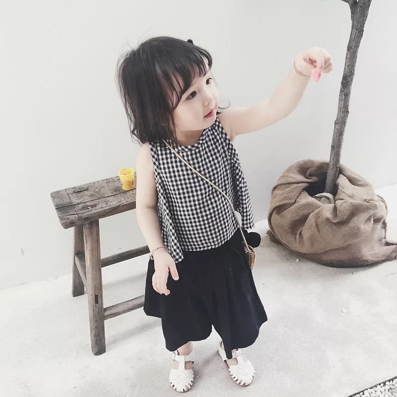 BEFAST - ZTL OOTD Setelan Anak DIAYAN / SETELAN ANAK ROK ELEN / Oneset Anak Perempuan Terbaru / Pakaian Casual Anak / Set Atasan Tanpa Lengan+Rok Pendek / Fashion Anak Perempuan Kekinian / Oneset Trendy / Terlaris