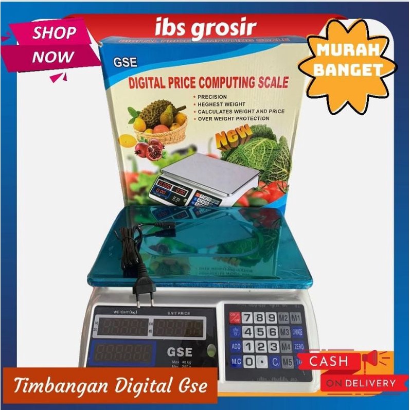 IBS Timbangan Digital Gse 40kg Timbangan Buah Digital
