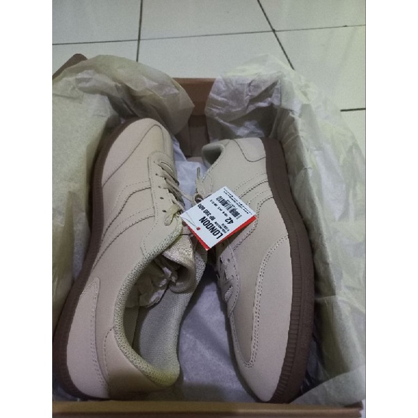 SEPATU PIERO LONDON BIEGE GOLD GUM ORIGINAL SNEAKERS  SIZE 42