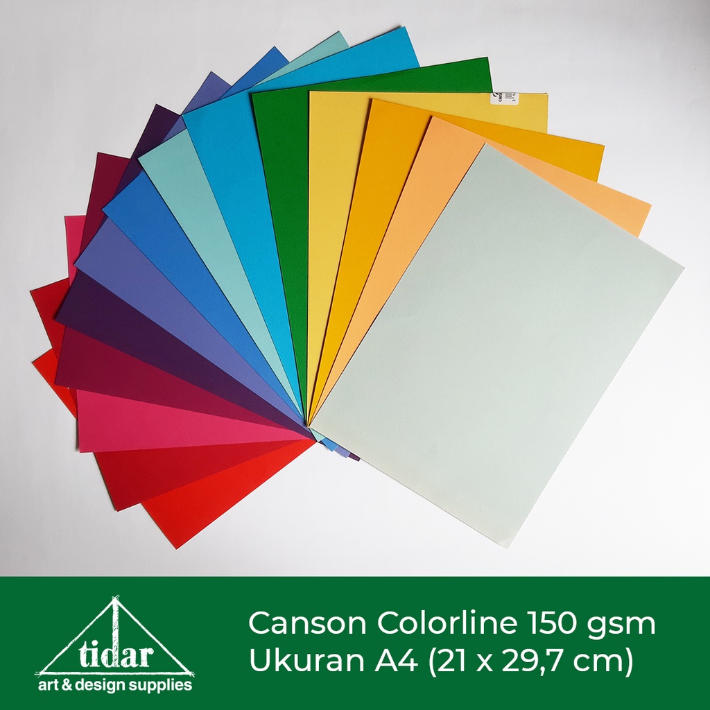 

Canson Colorline Paper 150 gsm A4 - Kertas Gambar Tekstur Warna Warni
