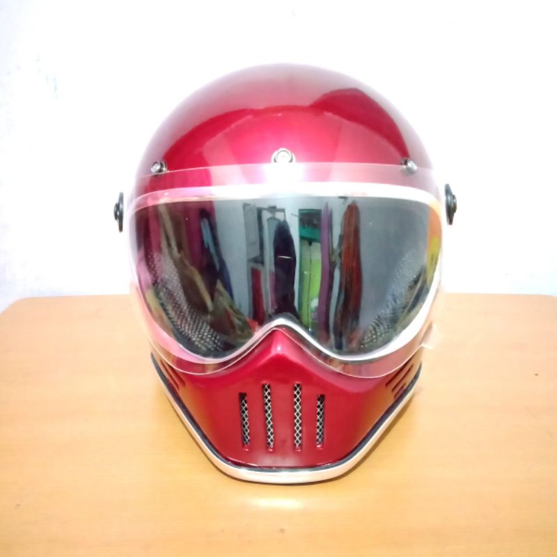 HELM CAKIL JAPSTYLE CLASSIC RETRO FULL FACE SIMPSON - KatteLaurents