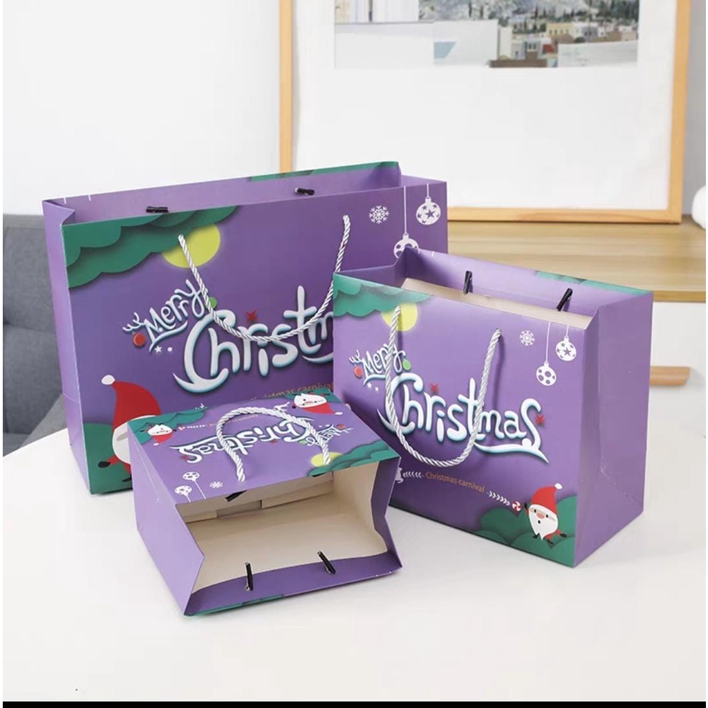 

PAPERBAG CHRISTMAS PURPLE / CRISTMAST EDITION / SOUVENIR / PAPERBAG / PB45