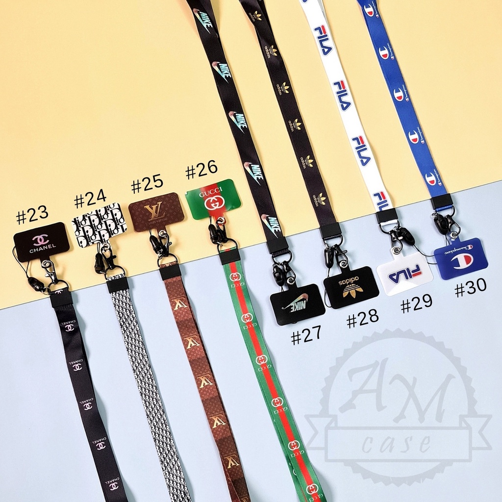 2 IN 1 STRAP GANTUNGAN ID CARD + TALI GANTUNGAN HP LANYARD PANJANG UNIVERSAL / GANTUNGAN FLASHDISK / GANTUNGAN KUNCI