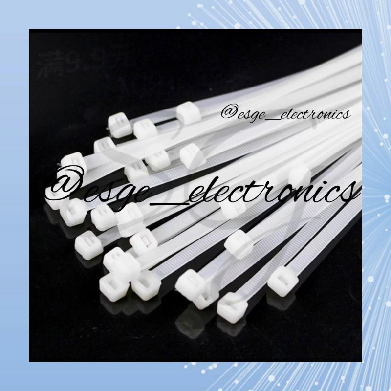 10PCS KABEL TIES 2.5X100MM CABLE TIES KABLE TIES KABEL TIE CABLE TIE PENGIKAT KABEL SEGEL TALI TIES KABEL TIS CABLE TIS CABLE TIES TALI RIPET KABEL TIE TALI TIS TALI TIES CABLE TIE CABLE TIES KABEL TISH PENGIKAT PAGAR PENGIKAT MAKANAN PLASTIK