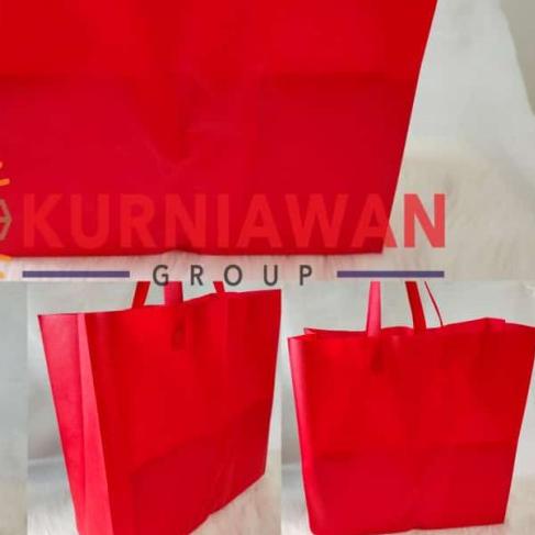 

Tas Kain SPUNBOND Tali Goodie Bag Uk 40 x 50 JUMBO Per Lusin - Merah
