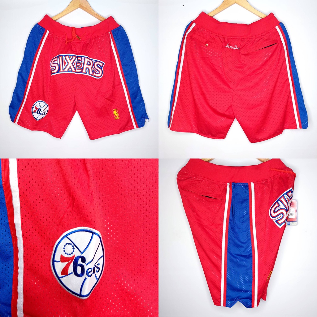 CELANA BASKET JUST DON  SIXERS MERAH