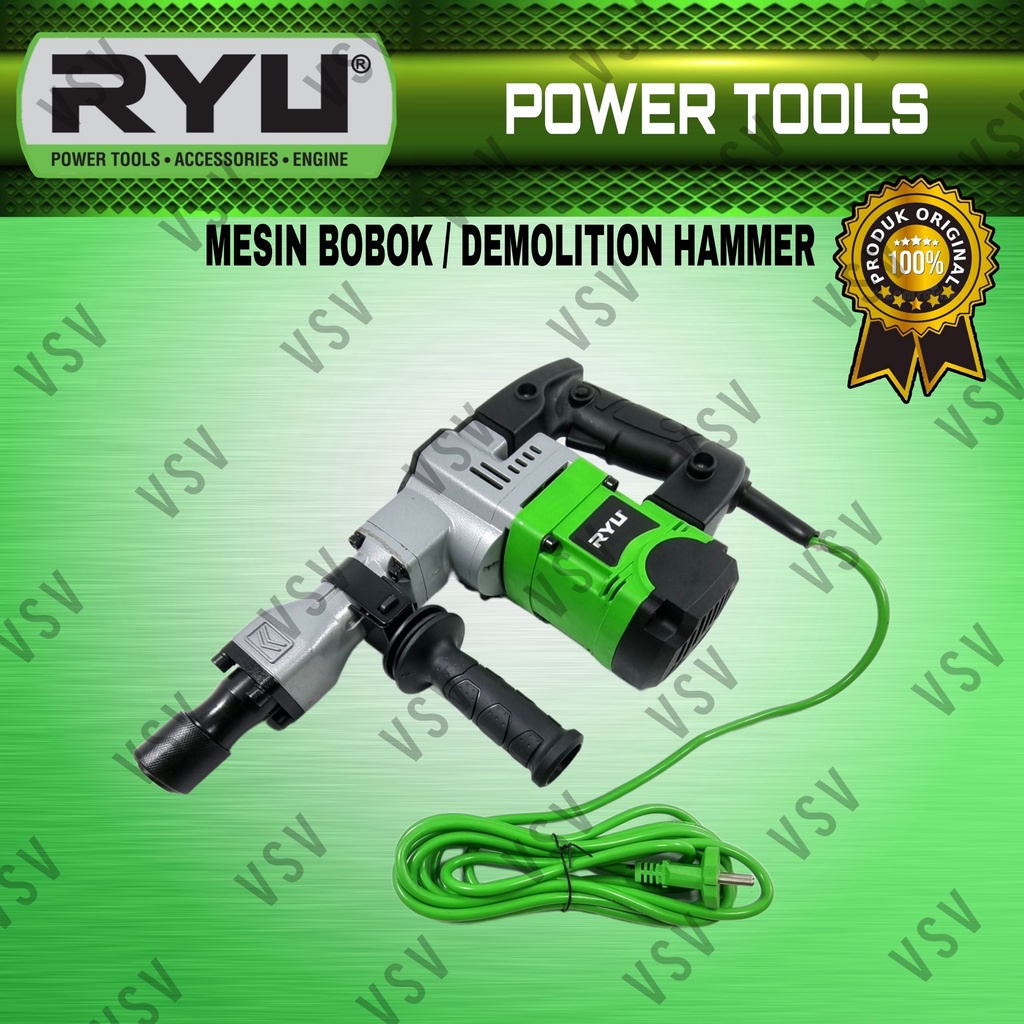 RYU RDH15 Mesin Bobok Tembok Beton Demolition Hammer Hex 17mm