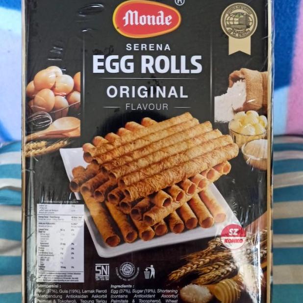 

Monde Serena Egg Roll Original 600 Gr - Cookies Kaleng 600G