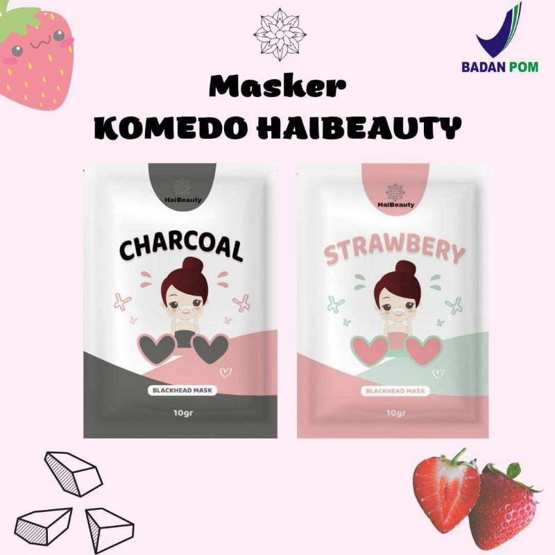 READY ! MASKER KOMEDO HAIBEAUTY MENCABUT MENGHILANGKAN KOMEDO SECARA MAKSIMAL BIKIN HIDUNG HALUS