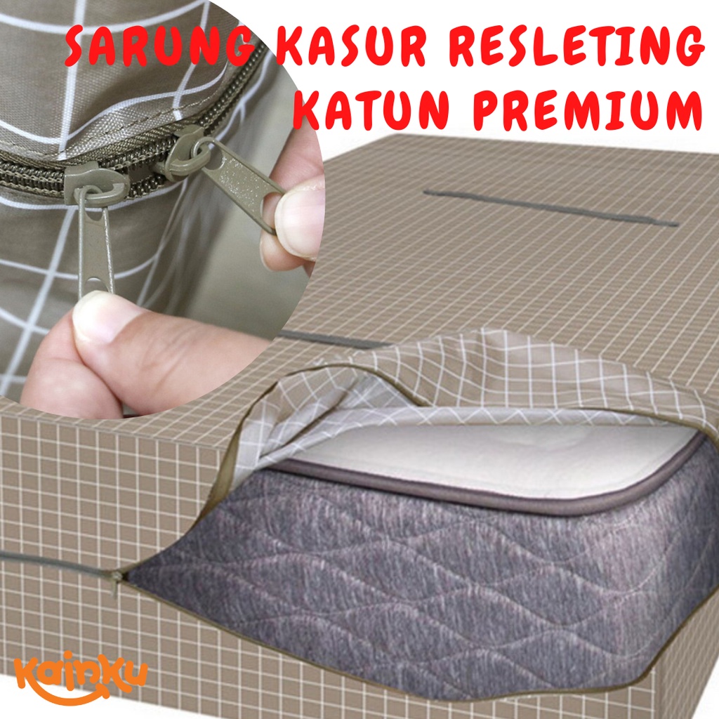 SARUNG KASUR RESLETING FULL COVER KATUN PREMIUM