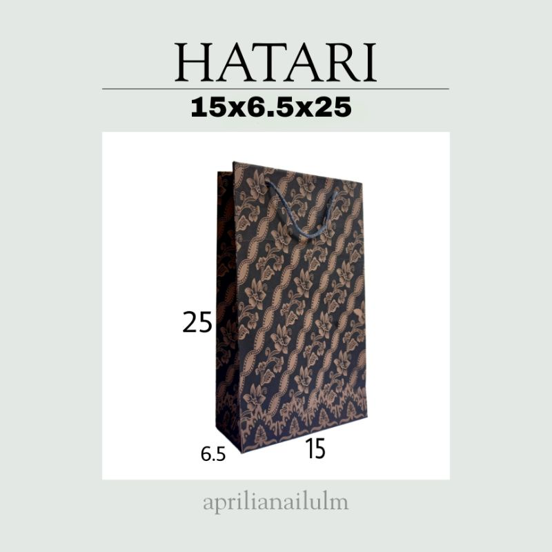 

Paper Bag untuk tas hajatan, souvenir isi wafer ukuran 25x6.5x15 Murah