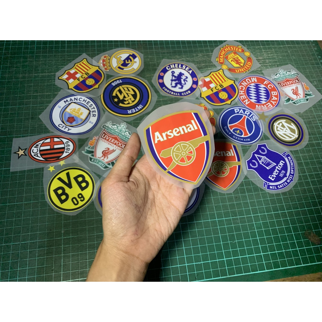 PATCH STIKER SABLON BAJU Logo Setrika cetak DTF Sablon iron patch setrika LOGO KLUB BOLA LIGA