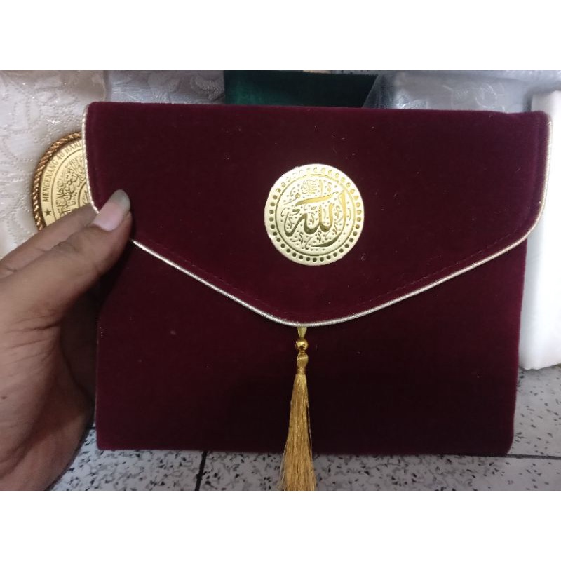 DOMPET YASIN POUCH YASIN UKURAN STANDAR BAHAN BELUDRU