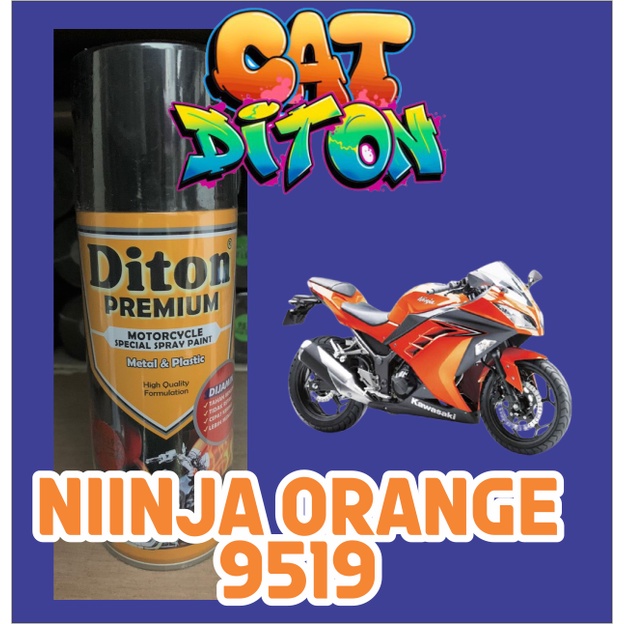 Pilok Pilox Cat Semprot Diton Premium Ninja Orange 9519 Oranye Ninja