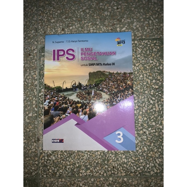 

BUKU PAKET ERLANGGA IPS KELAS 9 IX SMP/MTS K13 Revisi