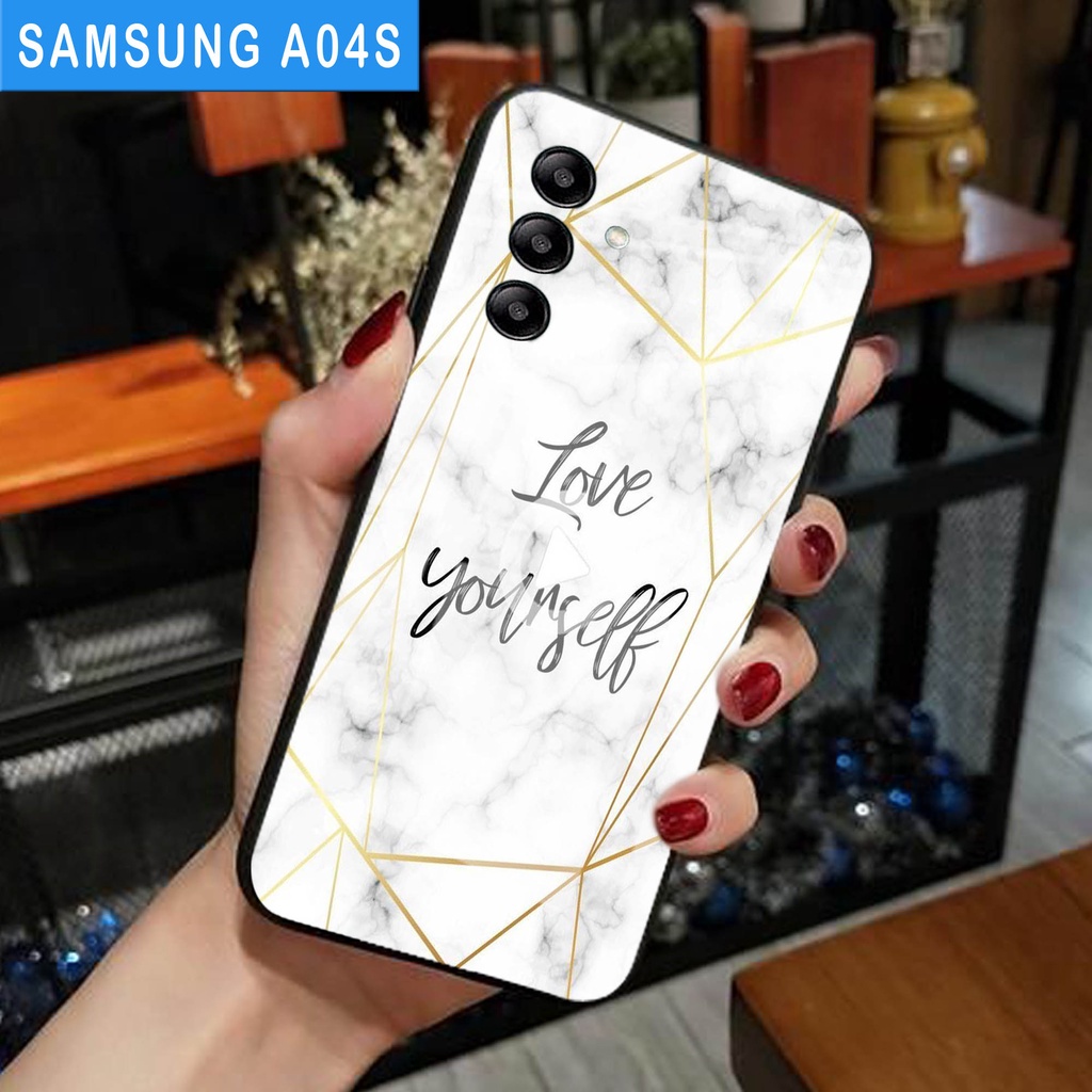 (S11) SoftCase Glass SAMSUNG A04S - casing Terbaru handphone - SAMSUNG A04S  - pelindung handphone -