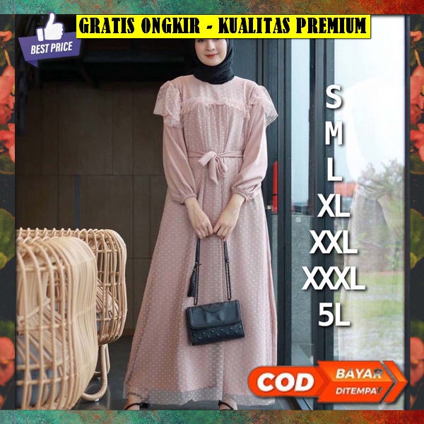 Baju Games Wanita Modern Terbaru 2023 Games Murah Ghamis Polos Busana Muslim Games Kekinian Termurah