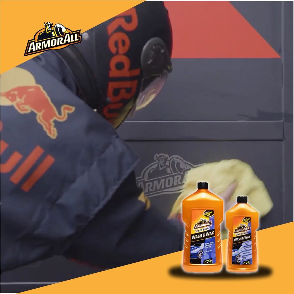 Armor All Speed Shine Wash &amp; Wax 500 mL Sampo Cuci Mobil Motor Plus Wax