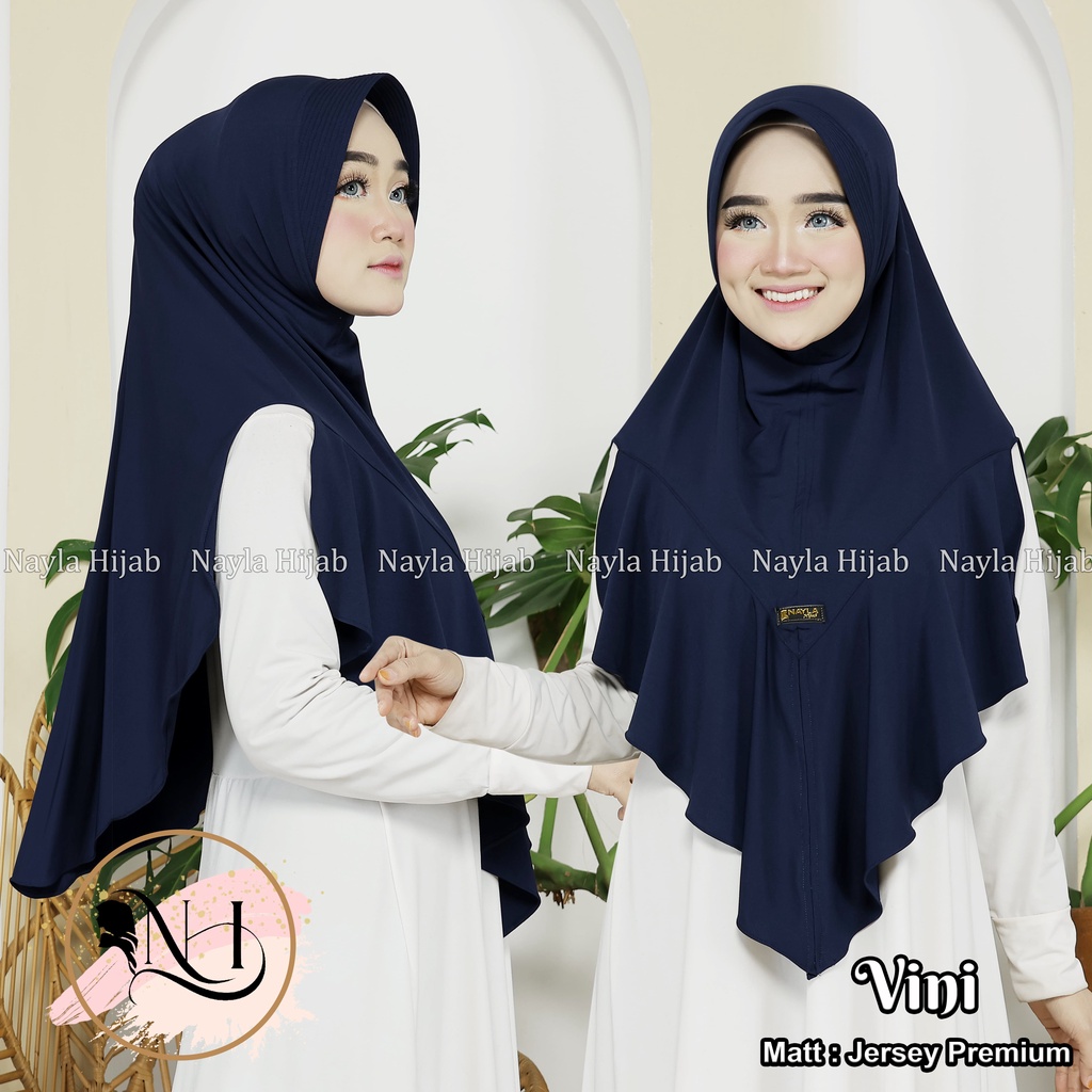 Kerudung Instan Jersey Model Vini Jilbab Instan Jersey Super Premium Hijab Bergo Terbaru Nayla Hija'b