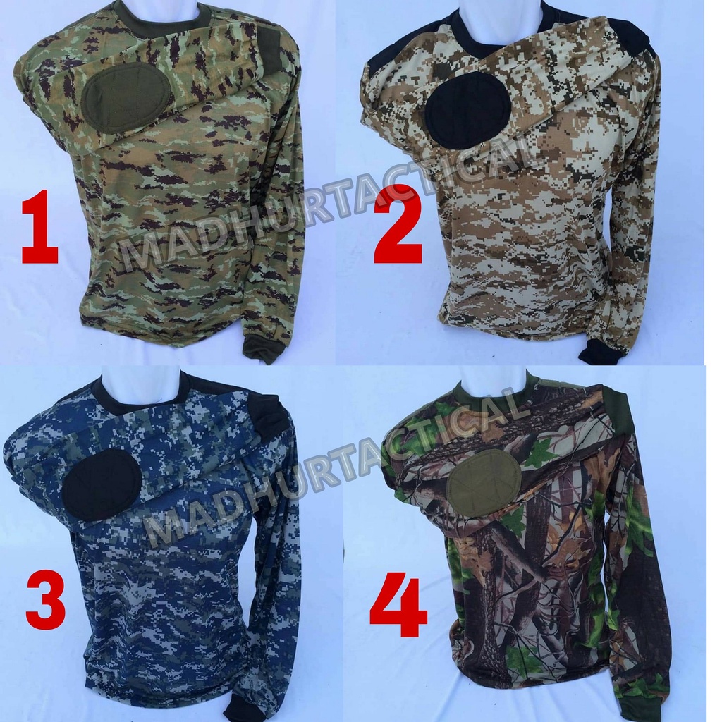 KAOS BAJU LORENG DORENG Kaos ARMY LENGAN Panjang ALL SIZE