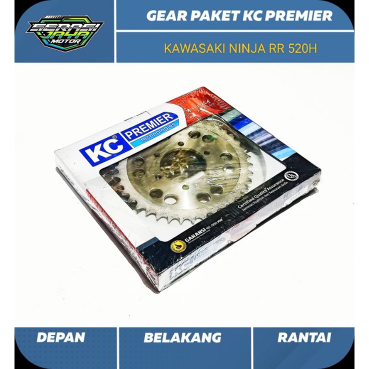 KCP GIR GEAR PAKET NINJA RR (520H/39T/14T/104L) / KC PREMIER GIR SET NINJA RR (520H-39T-14T-104L)