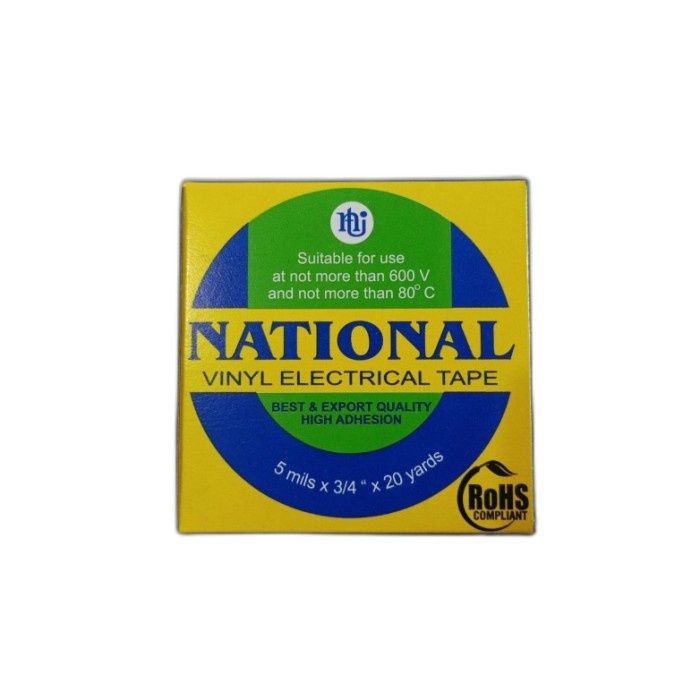 

Isolasi Listrik Vinyl Electrical Tape National