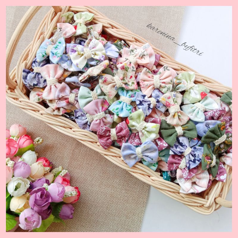 Bros mini Pita Katun Jepang Bisa Pilih Motif Bros Jilbab Lucu Murah