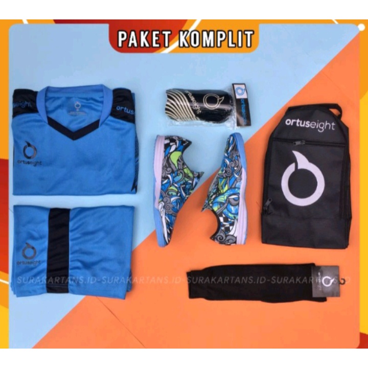 Sepatu Futsal Ortuseight Catalyst Bima Grade ORIGINAL Terbaru, Paket Komplit Sepatu Futsal Ortuseigh