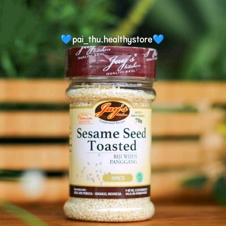 

Jay's Sesame Seed Toasted- Jays Biji Wijen Panggang Sesame @70gr/botol
