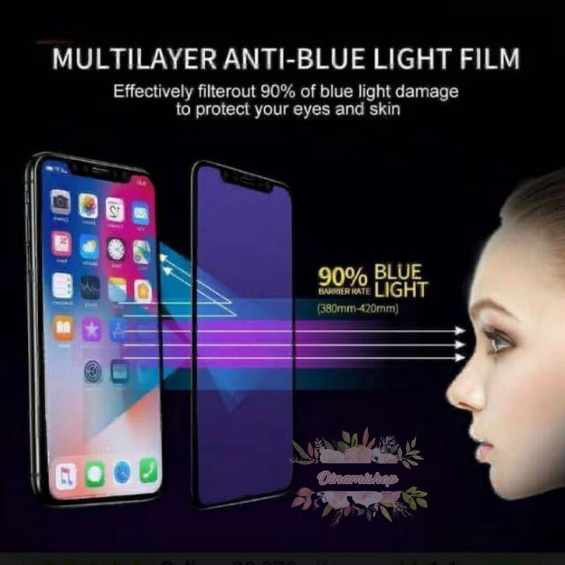 Tempered Anti Gores Full Cover Anti Blue Matte Ceramic TG VIVO V5/V7/V7 PLUS/V9/V11i/V11 PRO/V15/V15 PRO/V17/V17 PRO/V19/V20/V20 SE/V20 PRO/V21/V23/V23E/X50/Y67