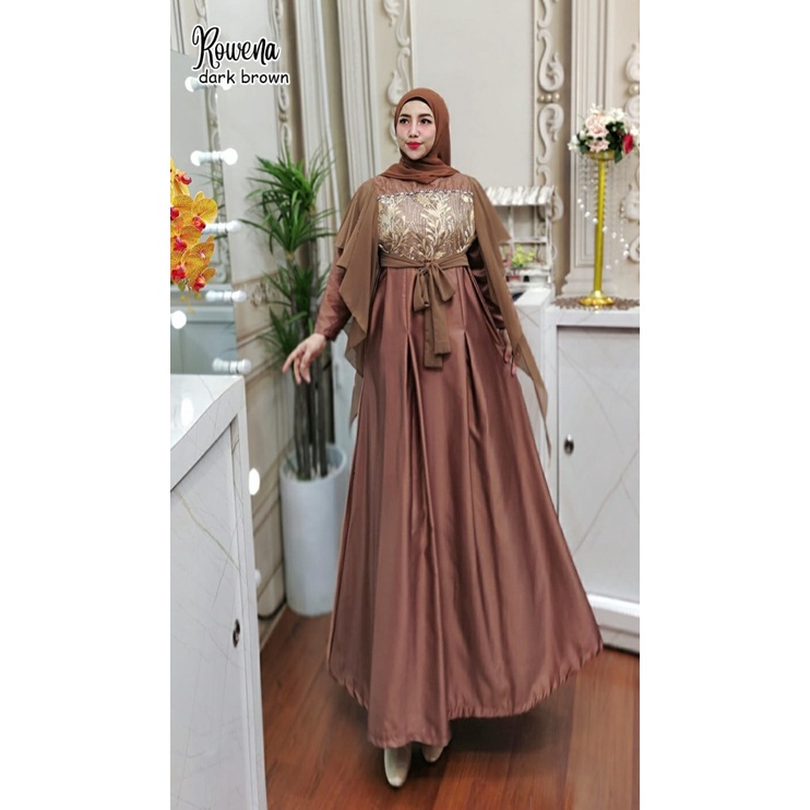 GAMIS KONDANGAN PESTA ROWENA DRESS BORDIR