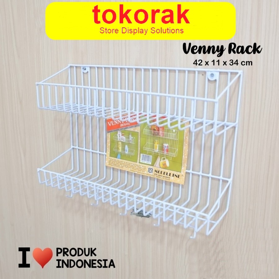 RAK DAPUR KAMAR MANDI VENNY RACK MODELLINE TEMPAT SHAMPOO SABUN