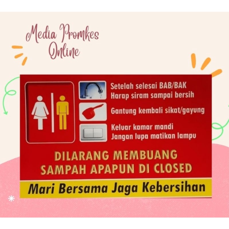 

Stiker Dilarang Membuang Sampah Apapun Di Closed