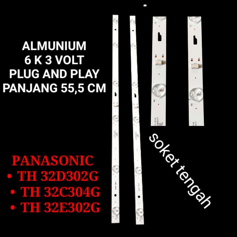 BACKLIGHT TV LED  PANASONIC TH 32D302G TH 32C304G TH 32E302G 3 VOLT 6 KANCING