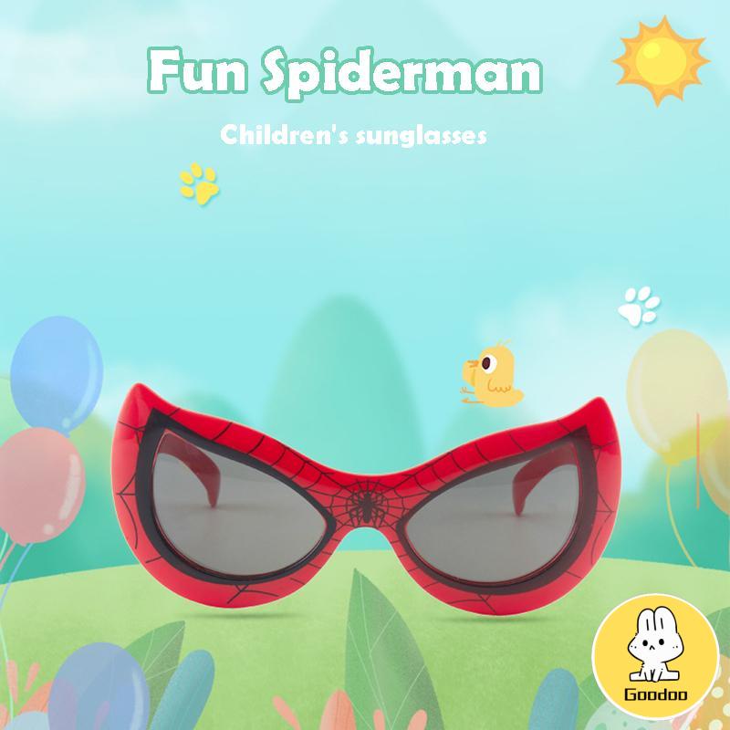 Kacamata Anak SpiderMan Baru Anti-UV Naungan Fashion Sunglasses Hitam Anak Kacamata -Doo