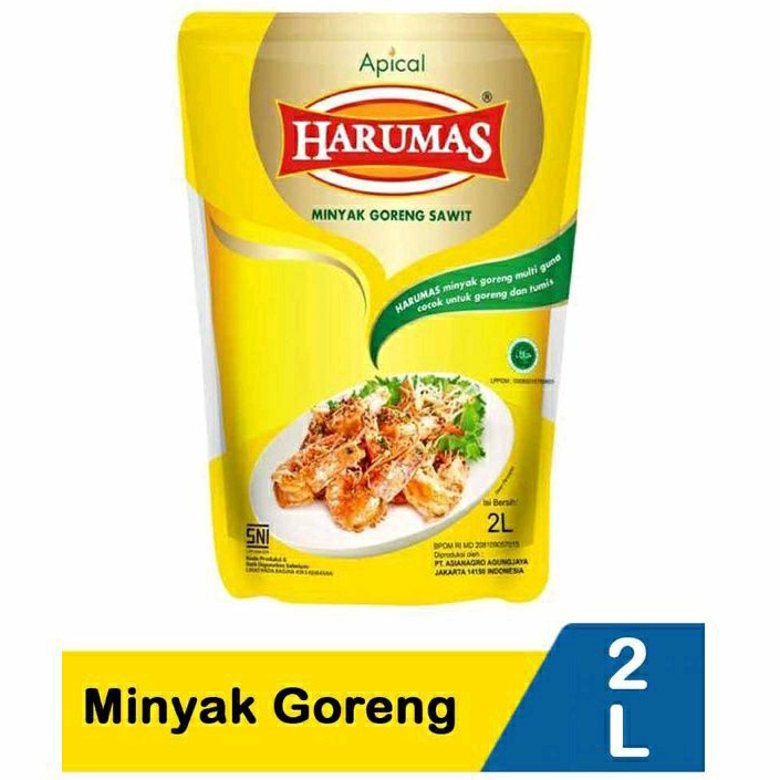 

HARUMAS COOKING OIL REFFILE POUCH MINYAK GORENG ISI ULANG 2000ML 2LITER