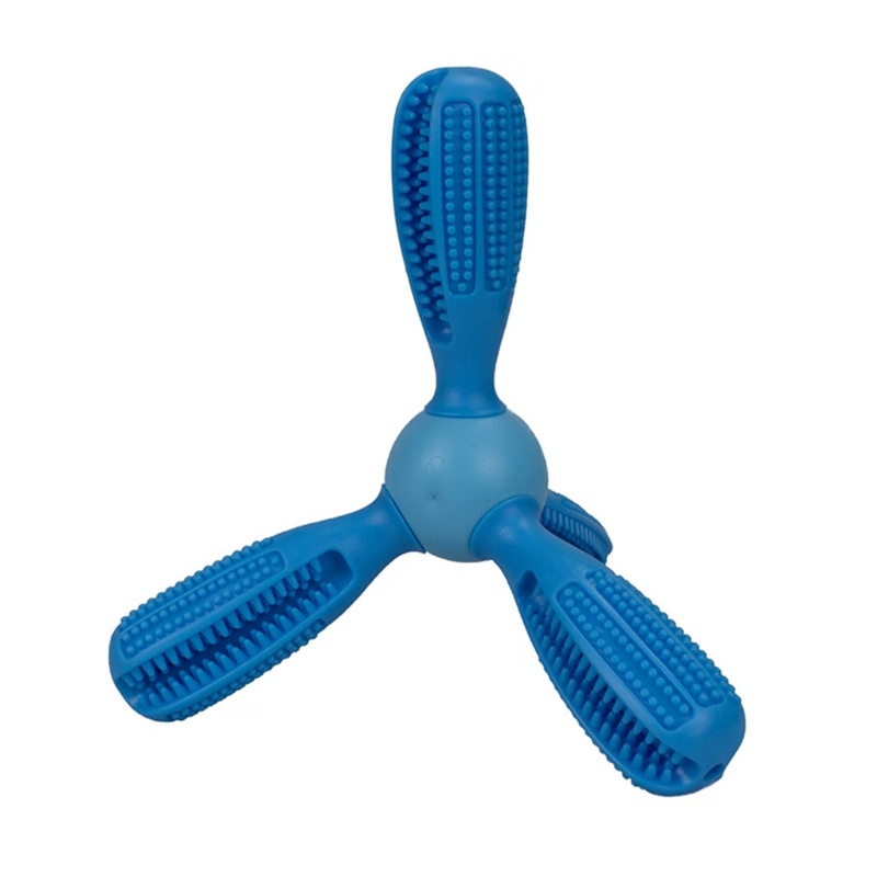 Mainan Tongkat Kunyah Sikat Gigi Geraham Multi Sudut Untuk Perawatan Anjing Peliharaan