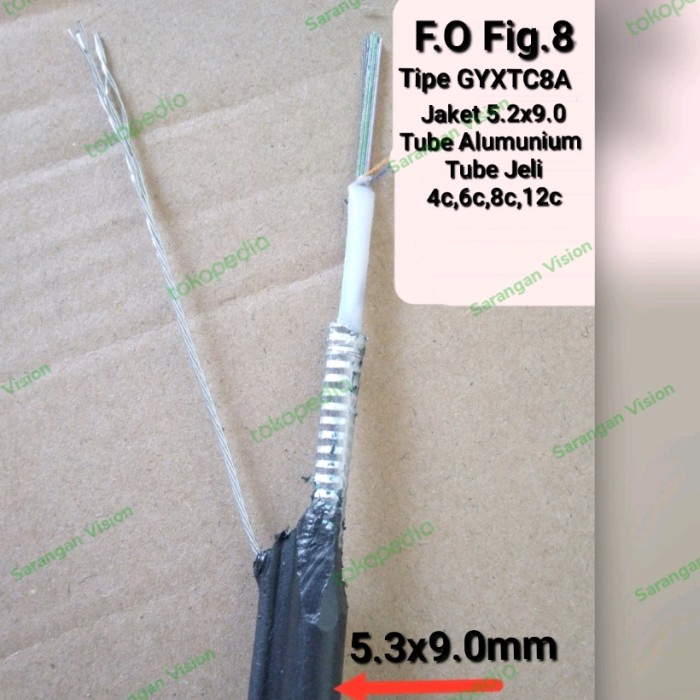 Kabel FO fig8 tube jeli alumunium foil