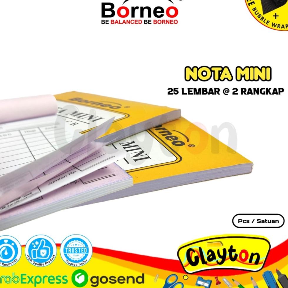 

BARANG TERUPDATE Buku Nota Kontan Borneo Kecil 2 Ply NCR / Nota Kontan 2 Rangkap Kecil / Nota Kontan Mini ☄ 849