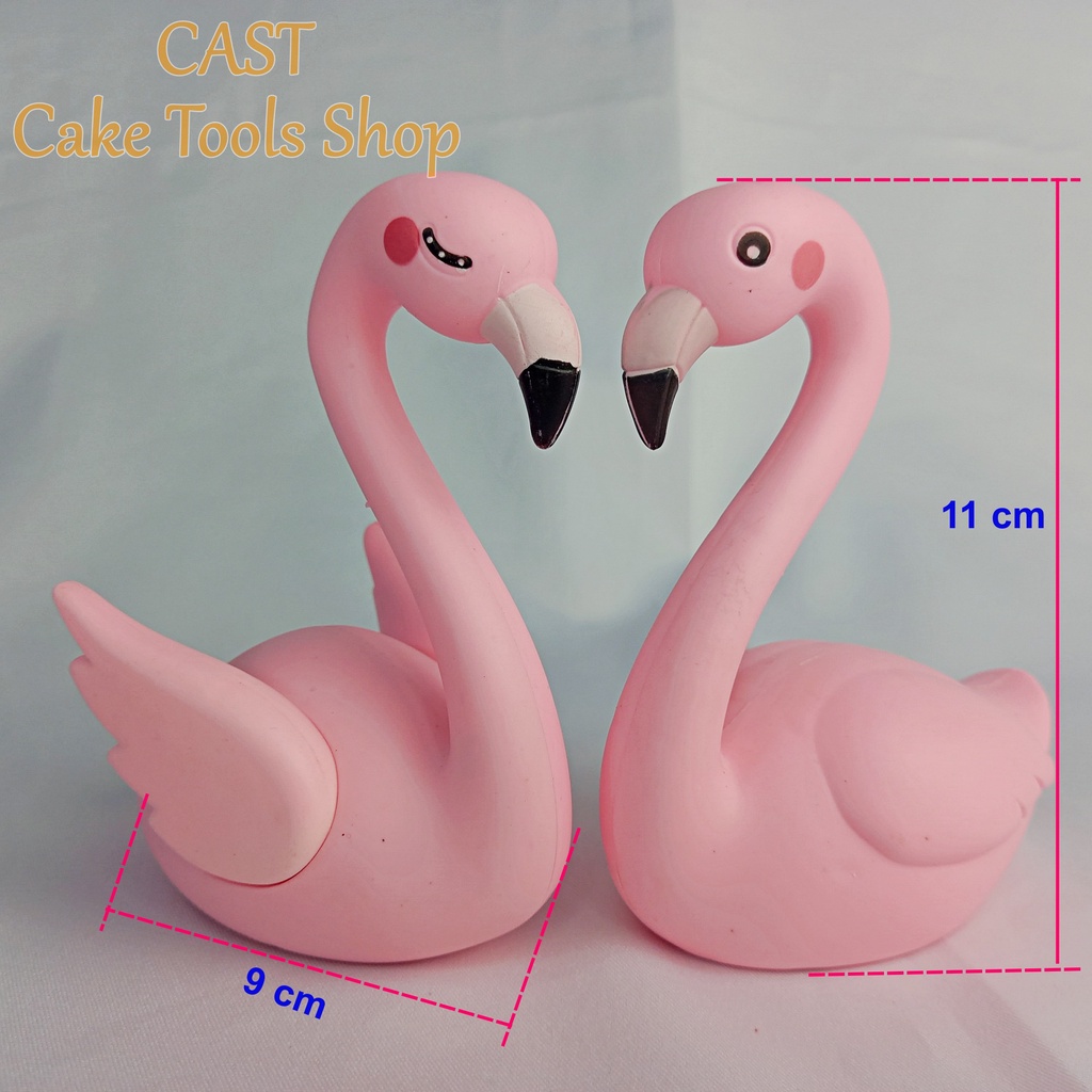 Cake Topper Flamingo Angsa